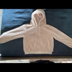 Anthropologie Pink Fuzzy Pullover